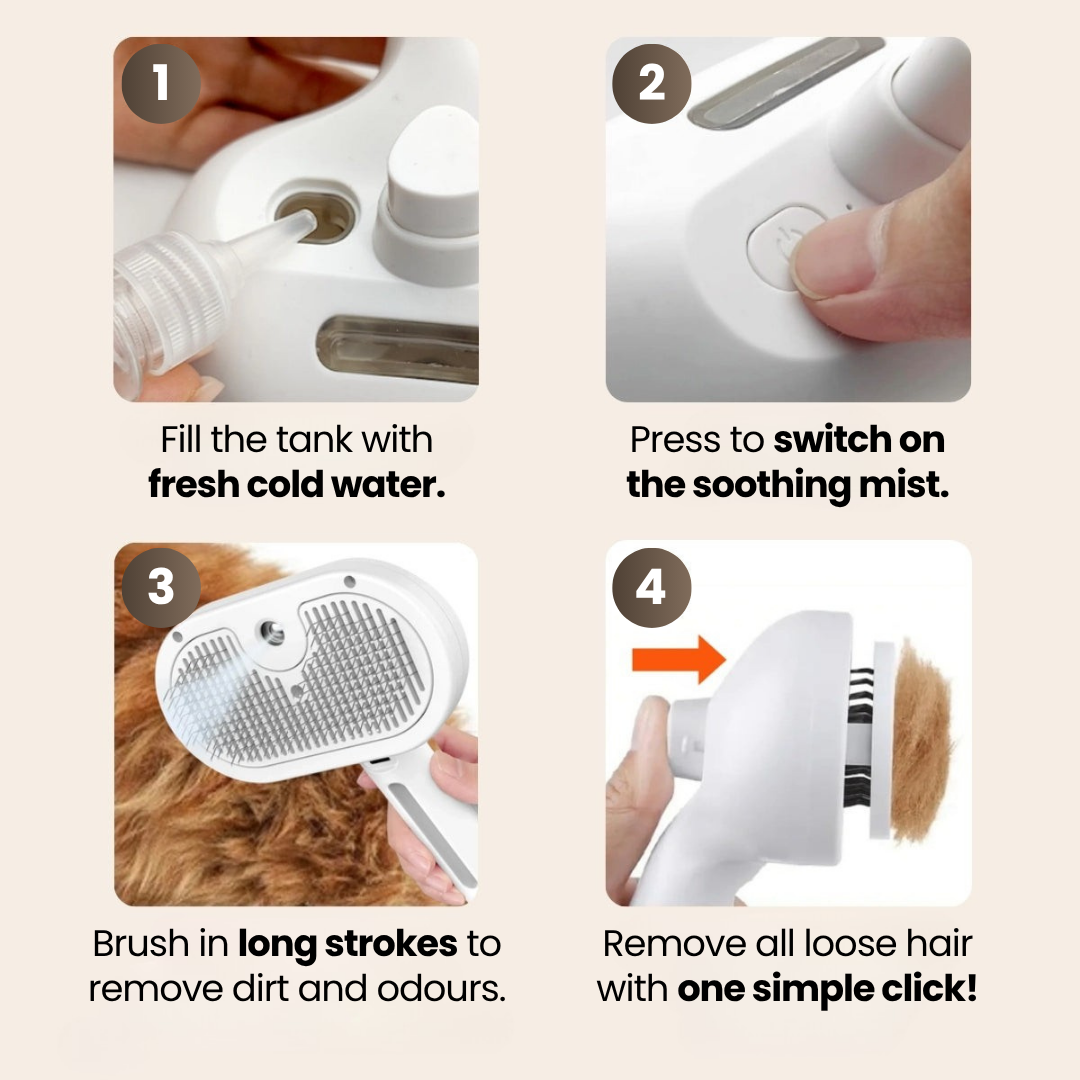 SteamiPro™ | The Ultimate Pet Grooming Brush