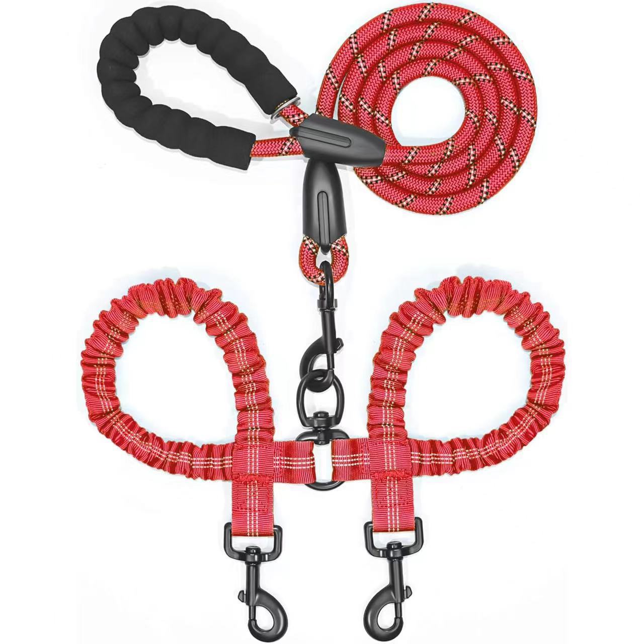 DualGuard™ | Heavy Duty Dog Leash with Shock Absorbing Bungee
