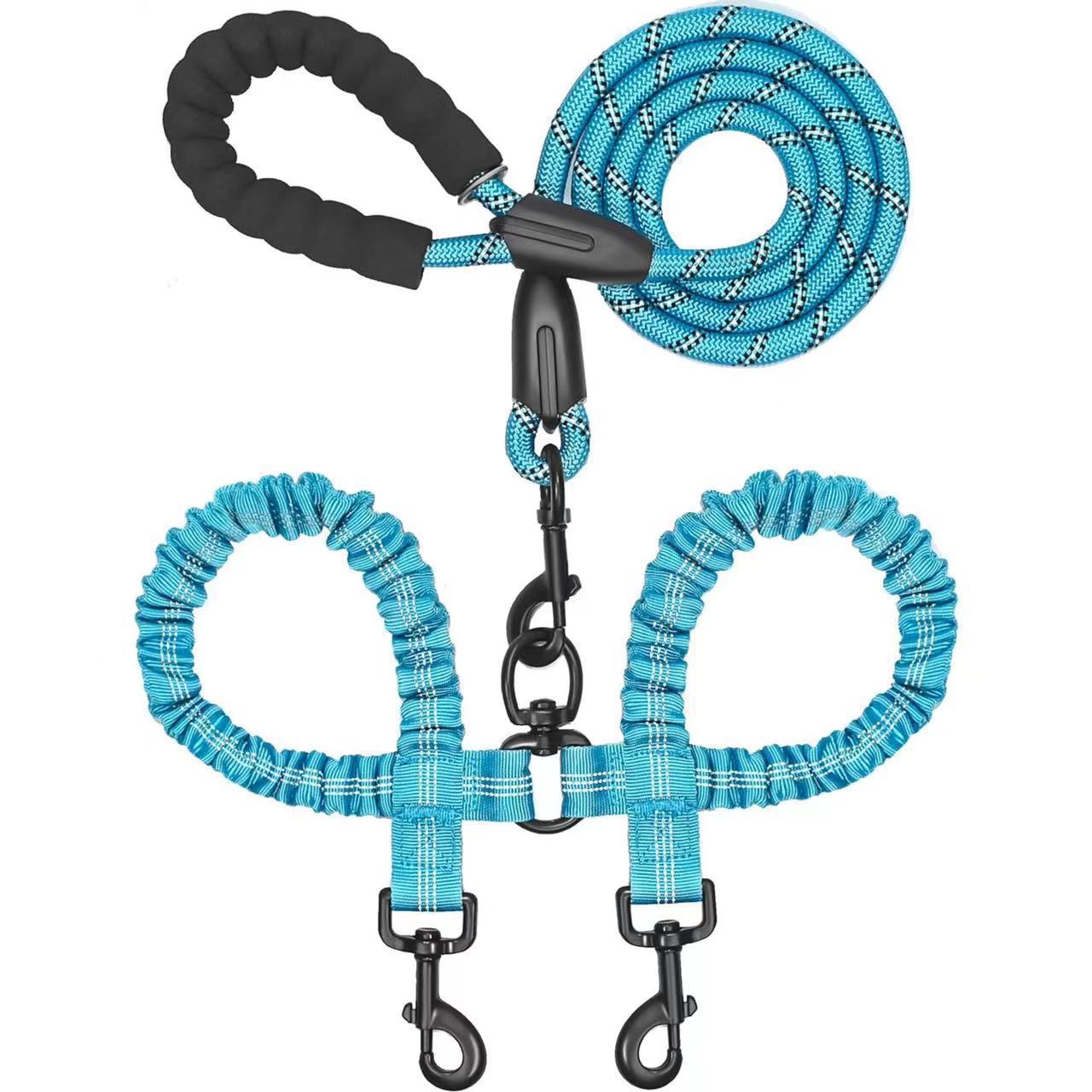 DualGuard™ | Heavy Duty Dog Leash with Shock Absorbing Bungee