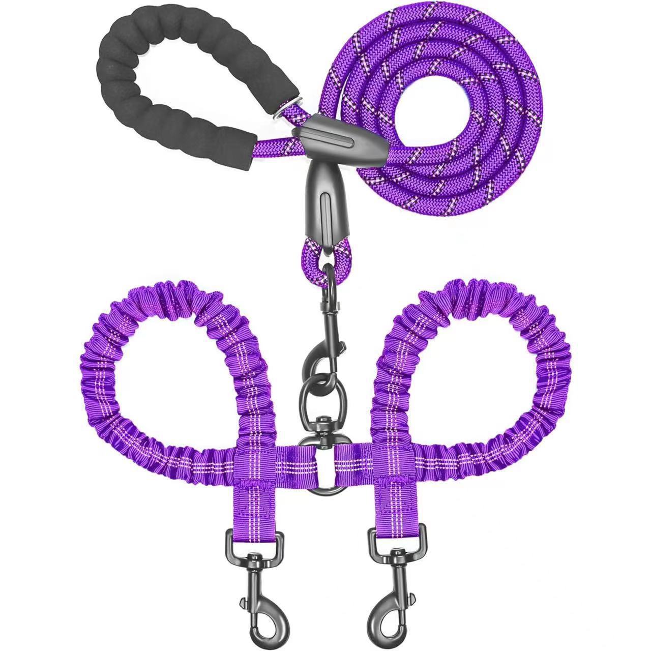 DualGuard™ | Heavy Duty Dog Leash with Shock Absorbing Bungee
