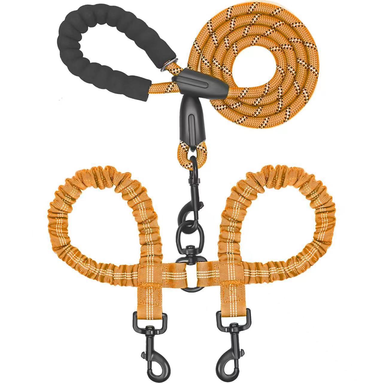 DualGuard™ | Heavy Duty Dog Leash with Shock Absorbing Bungee