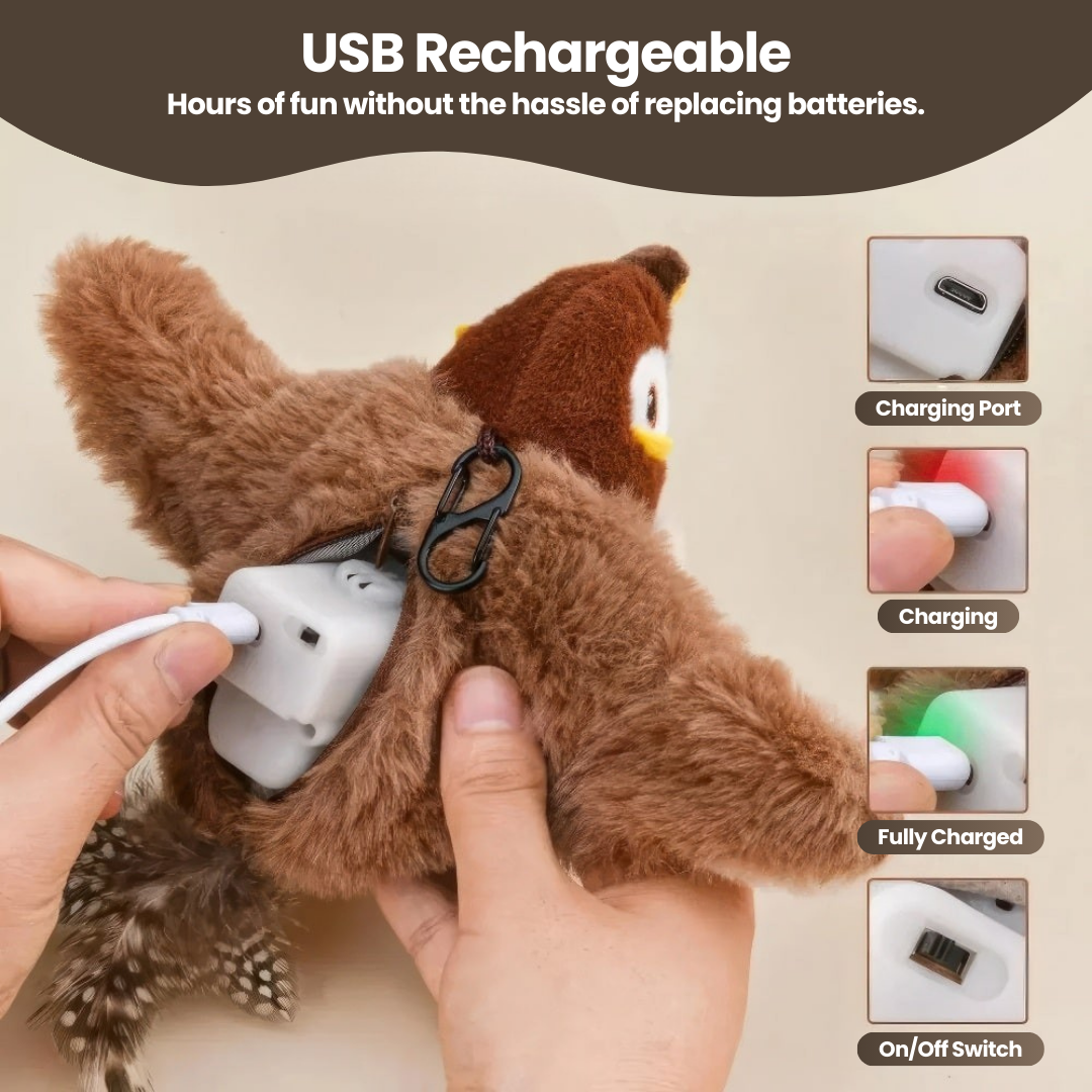 FlappyChase | Realistic Bird Simulation Toy for Cats